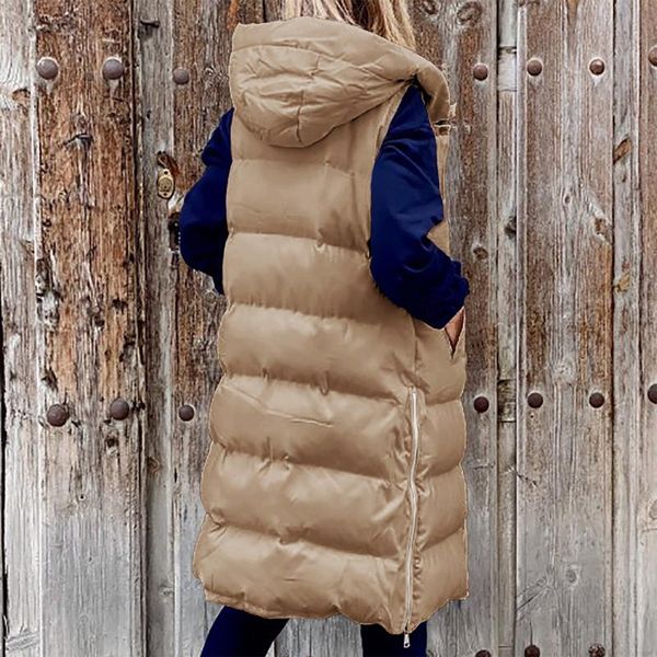 women's vests solid color hooded warm plus size womens single breasted medium length ladies waistcoat slim cardigan coat famale winter, Black;white
women's vests solid color hooded warm plus size womens single breasted medium length ladies waistcoat slim cardigan coat famale winter, Black;white