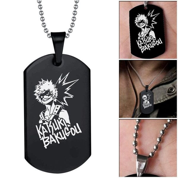 pendant necklaces anime my hero academia necklace black stainless steel letter print fashion men women gifts, Silver
pendant necklaces anime my hero academia necklace black stainless steel letter print fashion men women gifts, Silver