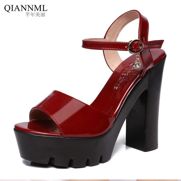 big size 33-43 block heels platform sandals women's summer shoes 2021 patent leather women high heel white sandal, Black
big size 33-43 block heels platform sandals women's summer shoes 2021 patent leather women high heel white sandal, Black
