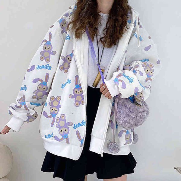 women's jackets moletom de zÃper com capuz harajuku, moda feminina coelho capuz, para outono, tamanho gran, e solto agi3, Black;brown
women's jackets moletom de zÃper com capuz harajuku, moda feminina coelho capuz, para outono, tamanho gran, e solto agi3, Black;brown