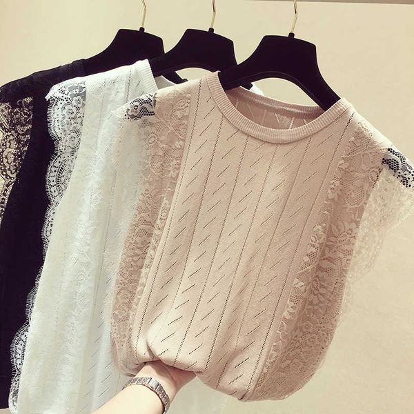 blusas mujer de moda verano blouse women o-neck lace knitted blouse shirt short sleeve women blouses shirts blusa d483 210602, White
blusas mujer de moda verano blouse women o-neck lace knitted blouse shirt short sleeve women blouses shirts blusa d483 210602, White