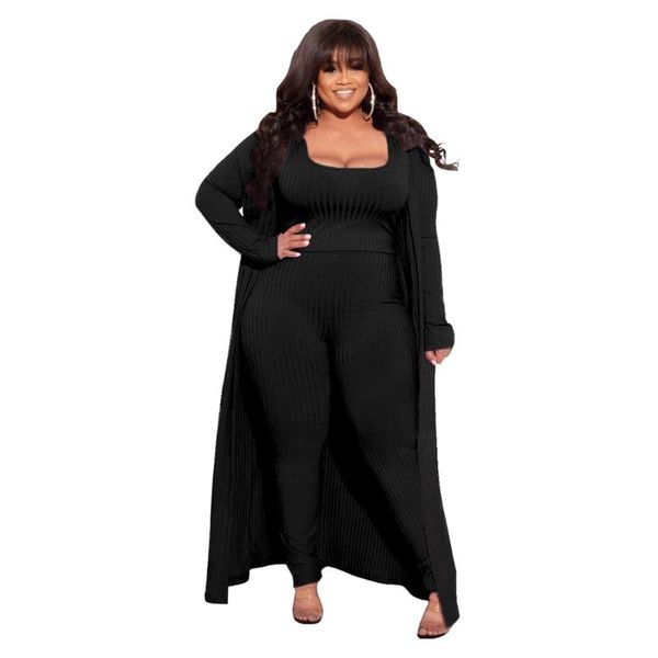 plus size tracksuits autumn winter set fashion solid pit strip long coat vest +tight trousers three piece mom african women's warm suit, Black
plus size tracksuits autumn winter set fashion solid pit strip long coat vest +tight trousers three piece mom african women's warm suit, Black