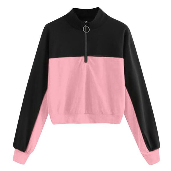 women's hoodies & sweatshirts ostrich women fashion patchwork zipper sweatshirt long sleeve female casual autumn pullover sudadera, Black
women's hoodies & sweatshirts ostrich women fashion patchwork zipper sweatshirt long sleeve female casual autumn pullover sudadera, Black