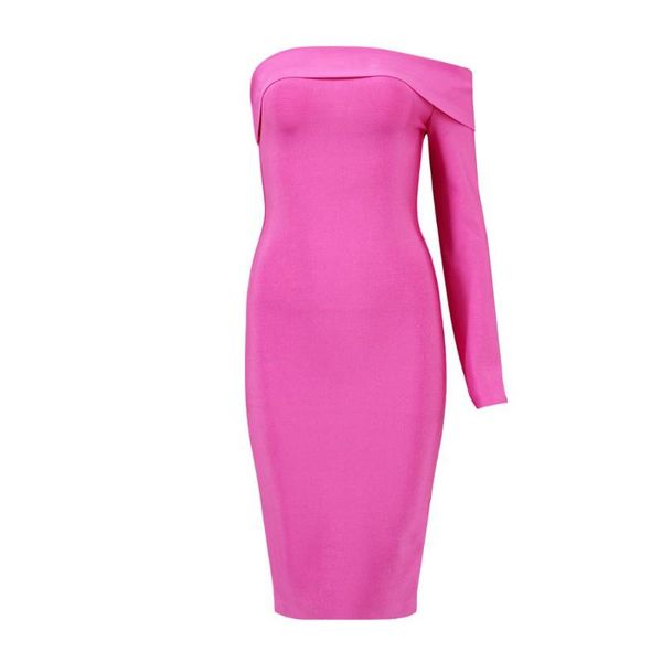 casual dresses 2021 women's fashion mid length off-shoulder one long sleeve celebrity bandage party tight bodycon dress, Black;gray
casual dresses 2021 women's fashion mid length off-shoulder one long sleeve celebrity bandage party tight bodycon dress, Black;gray