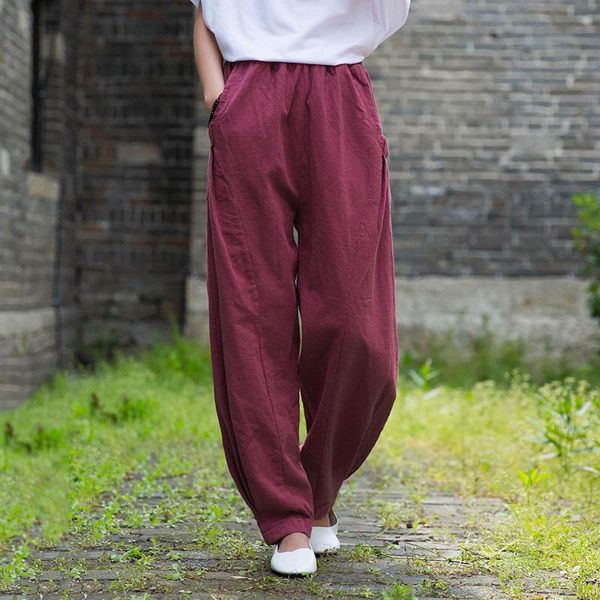 women's pants & capris nini wonderland spring ramie casual solid vintage retro trousers 2021 autumn harem female mori girl clothes, Black;white
women's pants & capris nini wonderland spring ramie casual solid vintage retro trousers 2021 autumn harem female mori girl clothes, Black;white