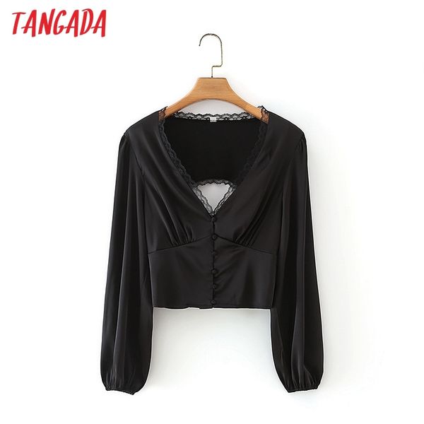 women lace patchwork backless blouse long sleeve chic female crop shirt 2m17 210416, White
women lace patchwork backless blouse long sleeve chic female crop shirt 2m17 210416, White
