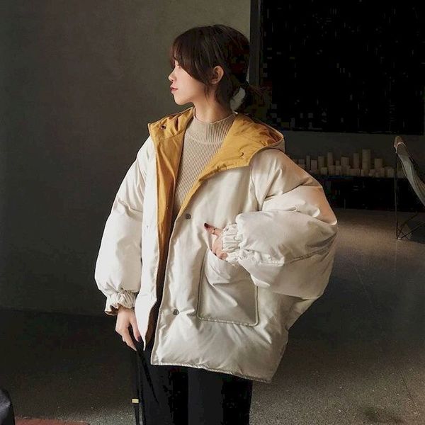 women's jackets short double-sided quilted jacket, korean student thick coat, loose, soft, japanese, , winter, 2021, Black;brown
women's jackets short double-sided quilted jacket, korean student thick coat, loose, soft, japanese, , winter, 2021, Black;brown