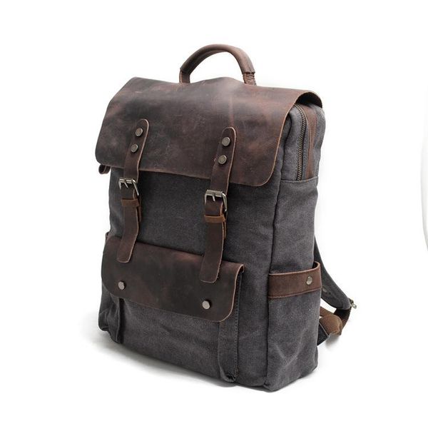 backpack multifunction fashion men vintage canvas leather school bag neutral portable wearproof travel boys
backpack multifunction fashion men vintage canvas leather school bag neutral portable wearproof travel boys