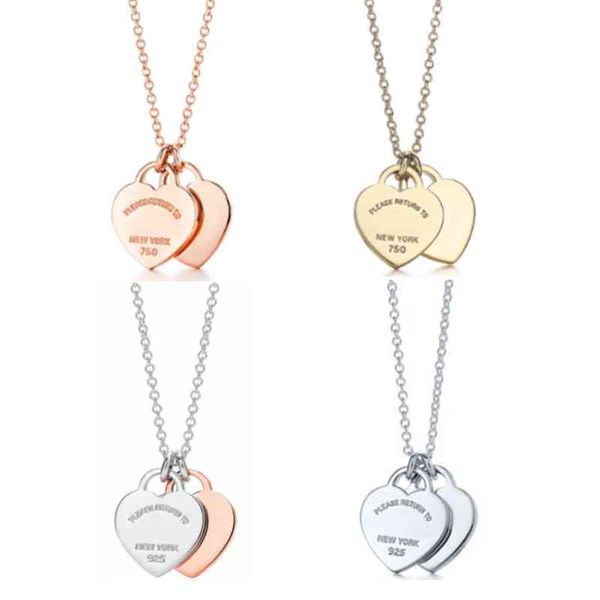100% classic sterling silver s925 ladies necklace, fashionable 45cm, 60cm double heart pendant gift for lover
100% classic sterling silver s925 ladies necklace, fashionable 45cm, 60cm double heart pendant gift for lover