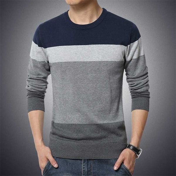 3xl winter casual men's sweater o-neck striped slim fit knittwear mens sweaters pullovers pullover men pull homme 211102, White;black
3xl winter casual men's sweater o-neck striped slim fit knittwear mens sweaters pullovers pullover men pull homme 211102, White;black