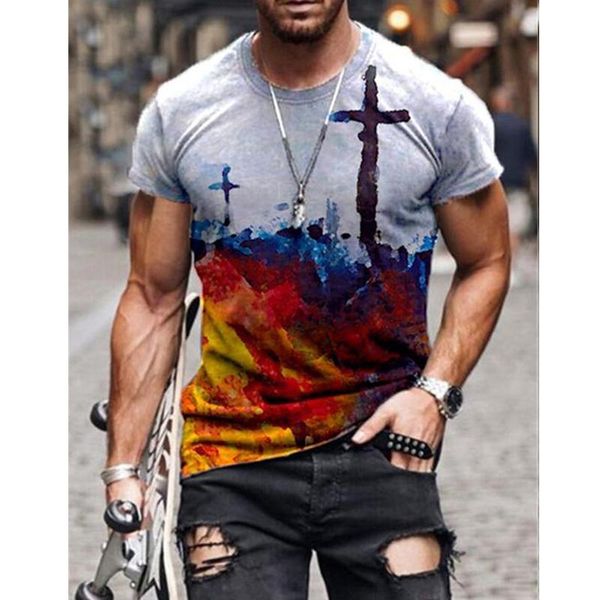 men's t-shirts short sleeve mens oversized summer european fashion harajuku o neck streetwear colorful print vintage tshirts for men, White;black
men's t-shirts short sleeve mens oversized summer european fashion harajuku o neck streetwear colorful print vintage tshirts for men, White;black