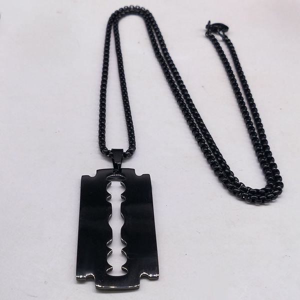 fashion blade stainless steel necklaces men jewerly black color gothic necklaces & pendants jewelry collier homme n423s01, Silver
fashion blade stainless steel necklaces men jewerly black color gothic necklaces & pendants jewelry collier homme n423s01, Silver
