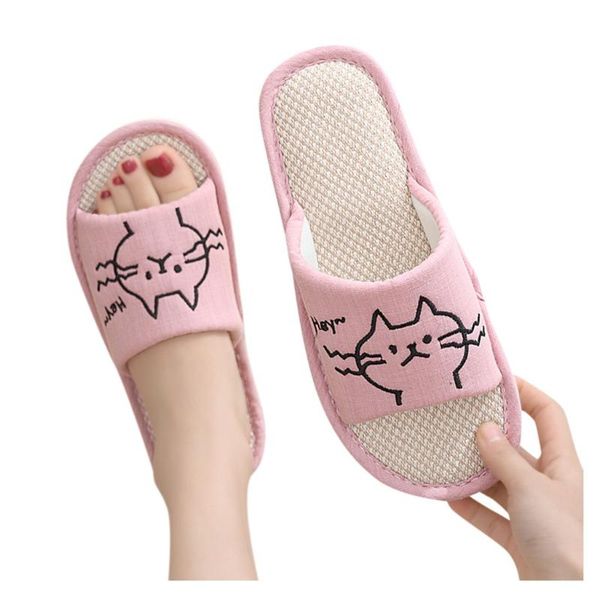 slippers spring autumn women home indoor floor soft linen slipper lightweight bedroom shoes ladies flax flip flops #3, Black
slippers spring autumn women home indoor floor soft linen slipper lightweight bedroom shoes ladies flax flip flops #3, Black