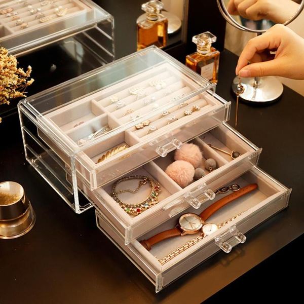 jewelry pouches, bags 80% drop3-layer acrylic ring earring simple storage box drawer container, Pink;blue
jewelry pouches, bags 80% drop3-layer acrylic ring earring simple storage box drawer container, Pink;blue