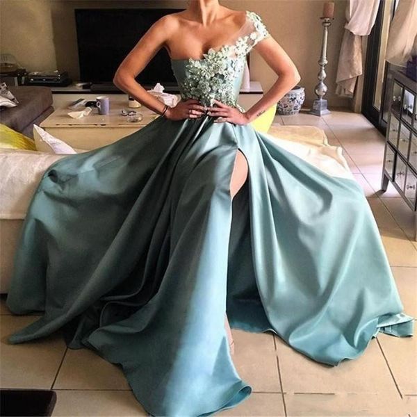 party dresses one shoulder a-line split side long evening satin court train zipper back formal vestido de noche dress, White;black
party dresses one shoulder a-line split side long evening satin court train zipper back formal vestido de noche dress, White;black