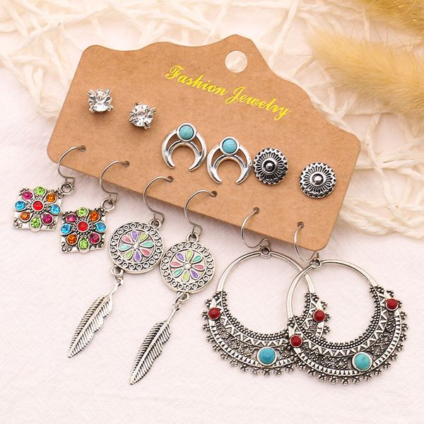 original ethnic style set charm earrings retro creative geometric alloy diamond earring rhinestone feather oil round water drop wings wooden, Golden
original ethnic style set charm earrings retro creative geometric alloy diamond earring rhinestone feather oil round water drop wings wooden, Golden