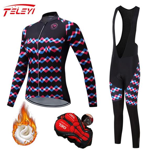 racing sets teleyi cycling jersey set women 2021 winter thermal fleece bike clothing kit female bicycle maillot ladies bib pants wear, Black;blue
racing sets teleyi cycling jersey set women 2021 winter thermal fleece bike clothing kit female bicycle maillot ladies bib pants wear, Black;blue