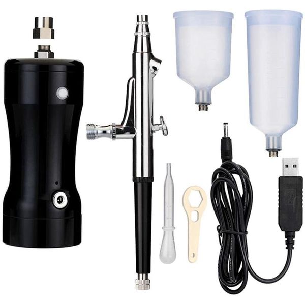 professional spray guns airbrush kit, mini double action rechargeable 20cc 40cc cup air compressor, for crafts, paint decoration
professional spray guns airbrush kit, mini double action rechargeable 20cc 40cc cup air compressor, for crafts, paint decoration