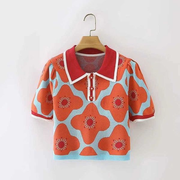 omchion college style lapel crocheted flower sweater 2021 summer y2k short sleeve chic women's loose t-shirt knitwear be43 y0621, White
omchion college style lapel crocheted flower sweater 2021 summer y2k short sleeve chic women's loose t-shirt knitwear be43 y0621, White