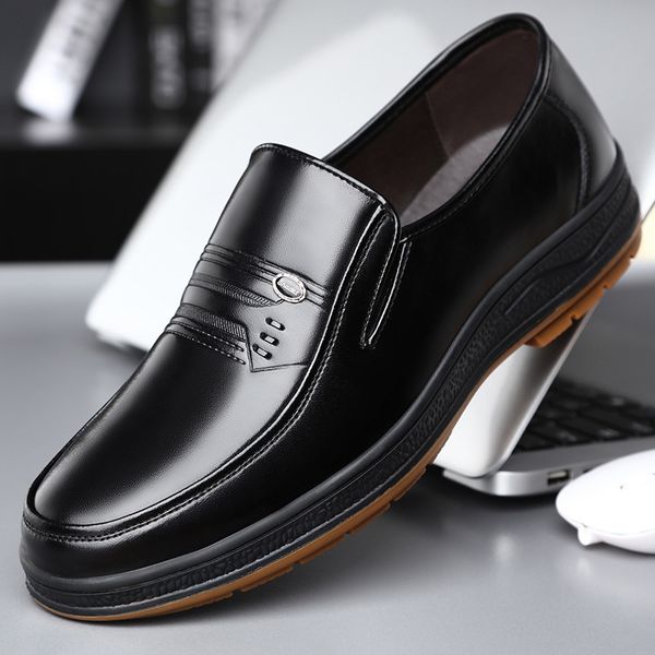 langke 2021 men's sho breathable in autumn and winter busins formal drs british set foot thick soled ox tendon leather, Black
langke 2021 men's sho breathable in autumn and winter busins formal drs british set foot thick soled ox tendon leather, Black