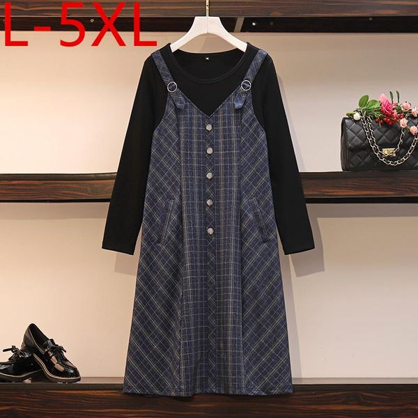 plus size dresses autumn women dress ladies long sleeves large black patchwork plaid casual loose l xl 2xl 3xl 4xl 5xl
plus size dresses autumn women dress ladies long sleeves large black patchwork plaid casual loose l xl 2xl 3xl 4xl 5xl