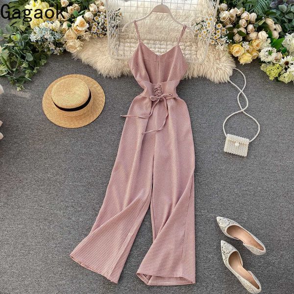 women jumpsuits office lady spring autumn plaid lace up casual retro chic simple wild female fashion 210531, Black;white
women jumpsuits office lady spring autumn plaid lace up casual retro chic simple wild female fashion 210531, Black;white