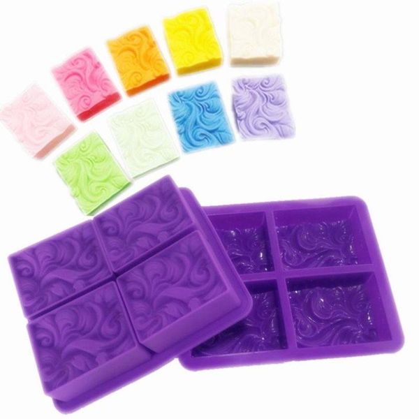 1pc purple flower mold 4-cavity wavy silicone handmade soap cake diy chocolate craft tools
1pc purple flower mold 4-cavity wavy silicone handmade soap cake diy chocolate craft tools