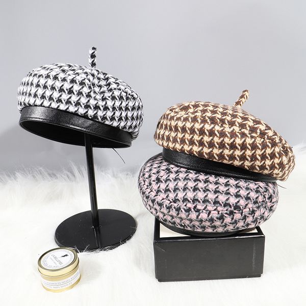 thousands of birds beret female autumn winter british octagonal pumpkin versatile lattice painter hat, Yellow
thousands of birds beret female autumn winter british octagonal pumpkin versatile lattice painter hat, Yellow