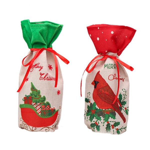christmas decorations decoration merry wine storage bottle cover champagne bird sleigh pattern bag
christmas decorations decoration merry wine storage bottle cover champagne bird sleigh pattern bag