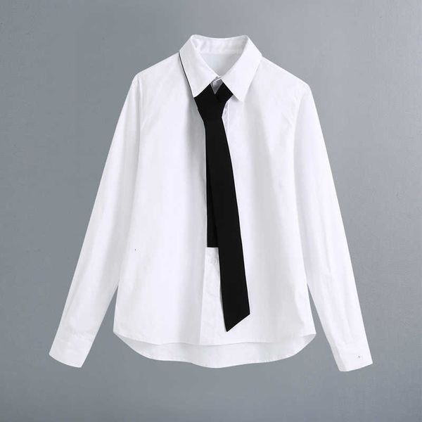 women's blouses & shirts bb 2853 fall europe and the united states long sleeve shirt with tie 3564, White
women's blouses & shirts bb 2853 fall europe and the united states long sleeve shirt with tie 3564, White