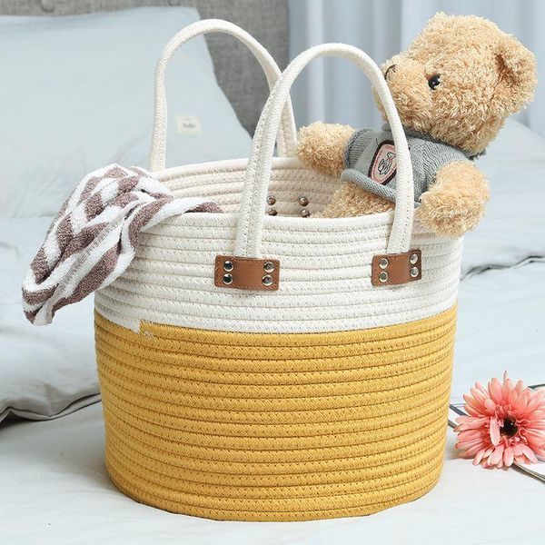 hand-woven storage basket cotton rope art bucket hanging laundry hamper home decoration organizer office stationery toy-holder bags
hand-woven storage basket cotton rope art bucket hanging laundry hamper home decoration organizer office stationery toy-holder bags