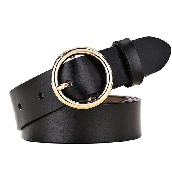 belts women's genuine leather belt brand versatile superior quality alloy round buckle women cowhide, Black;brown
belts women's genuine leather belt brand versatile superior quality alloy round buckle women cowhide, Black;brown