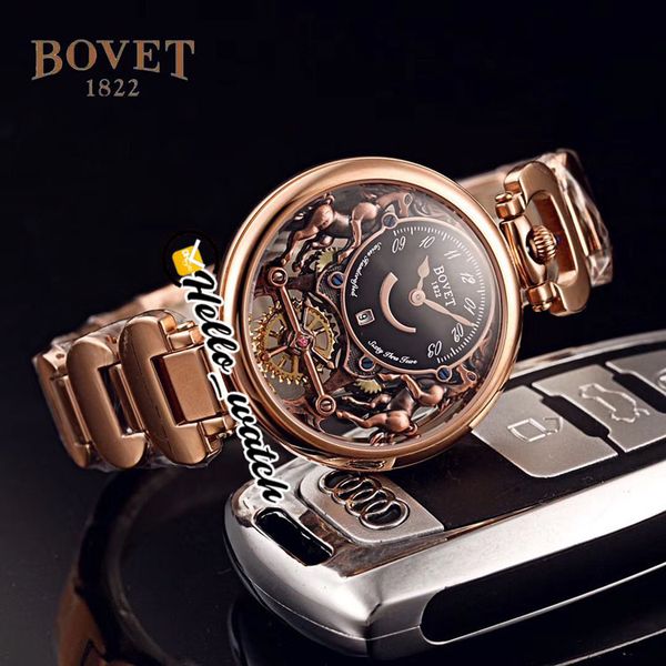 40mm bovet 1822 tourbillon amadeo fleurie watches quartz mens watch black skeleton dial rose gold steel bracelet hwbt hello_watch, Slivery;brown
40mm bovet 1822 tourbillon amadeo fleurie watches quartz mens watch black skeleton dial rose gold steel bracelet hwbt hello_watch, Slivery;brown