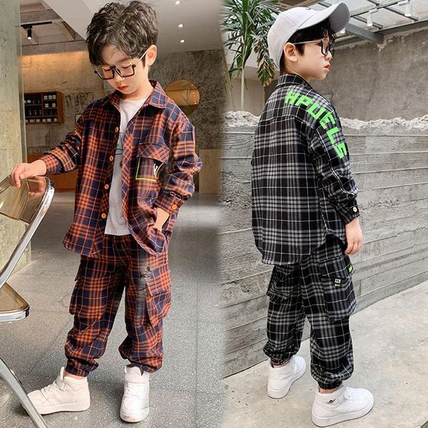 clothing sets for boys autumn plaid shirt cargo pants two pieces children costume casual kids tracksuit 12 13 14 years sportwear, White
clothing sets for boys autumn plaid shirt cargo pants two pieces children costume casual kids tracksuit 12 13 14 years sportwear, White