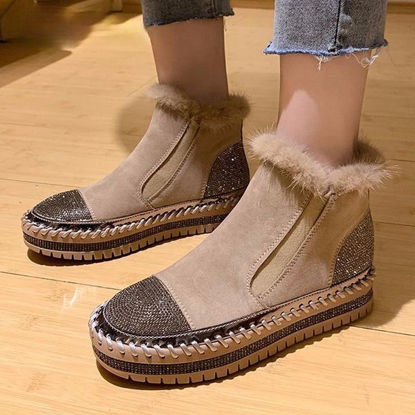 plush shoes women winter wear 2021 fashion net red wild rhinestones plus velvet warm cotton snow boots tide, Black
plush shoes women winter wear 2021 fashion net red wild rhinestones plus velvet warm cotton snow boots tide, Black