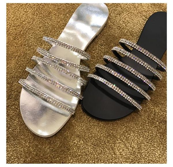 slippers summer shoes woman designer chic crystal narrow bands casual flats flip flop tide, Black
slippers summer shoes woman designer chic crystal narrow bands casual flats flip flop tide, Black