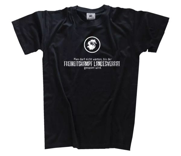 man darf non attendere fino lotta per la libertà landesverrat chiamato t-shirt, White;black
man darf non attendere fino lotta per la libertà landesverrat chiamato t-shirt, White;black