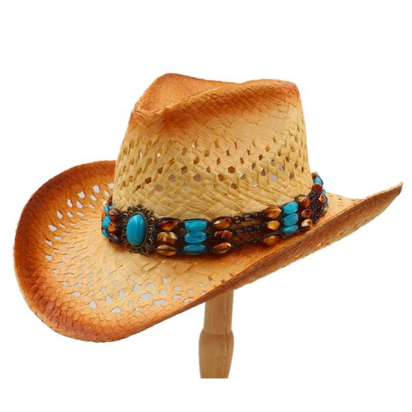 stingy brim hats women men straw western sun hat with punk leather band lady dad beach sombrero cowboy jazz size 58cm a0063, Blue;gray
stingy brim hats women men straw western sun hat with punk leather band lady dad beach sombrero cowboy jazz size 58cm a0063, Blue;gray