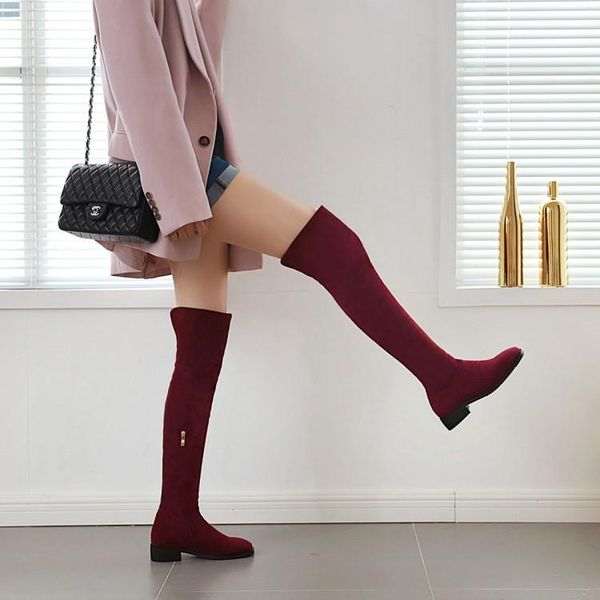 boots european and american in autumn winter high women's thick heel knee middle wine red, Black
boots european and american in autumn winter high women's thick heel knee middle wine red, Black