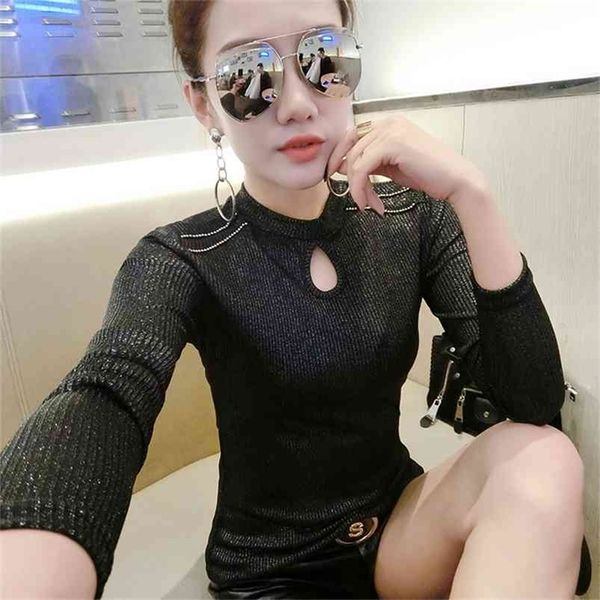 spring shiny t-shirt women solid hollow out diamonds slim long sleeve tee ropa mujer t9d594 210421, Black;gray
spring shiny t-shirt women solid hollow out diamonds slim long sleeve tee ropa mujer t9d594 210421, Black;gray