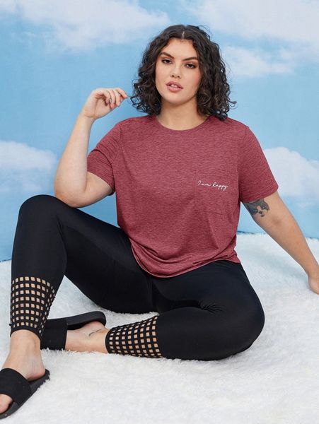 plus slogan graphic patch pocket tee o6ul#, Black
plus slogan graphic patch pocket tee o6ul#, Black