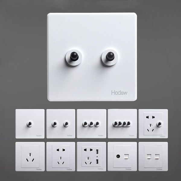 smart home control 86 type black painted solid copper lever 1-4 gang toggle switch single dual light wall power socket panel set
smart home control 86 type black painted solid copper lever 1-4 gang toggle switch single dual light wall power socket panel set