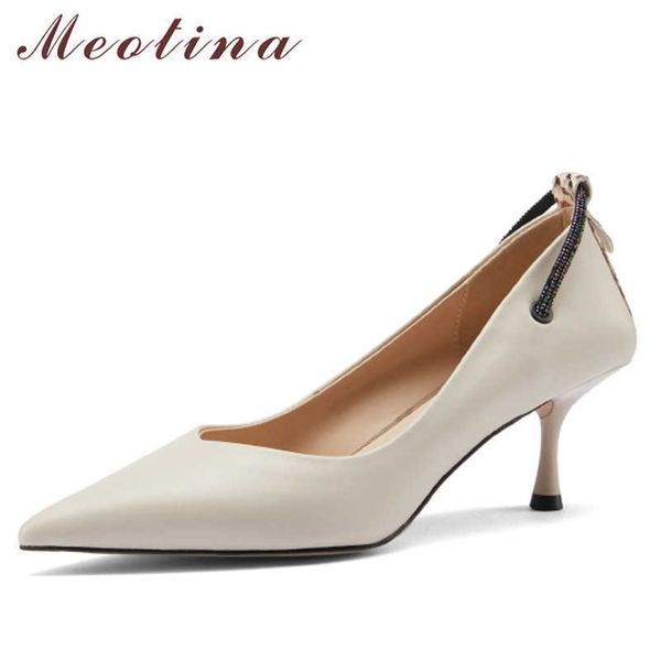 meotina pointed toe high heels natural genuine leather women shoes thin heel pumps sheepskin lady footwear spring beige size 40 210608, Black
meotina pointed toe high heels natural genuine leather women shoes thin heel pumps sheepskin lady footwear spring beige size 40 210608, Black