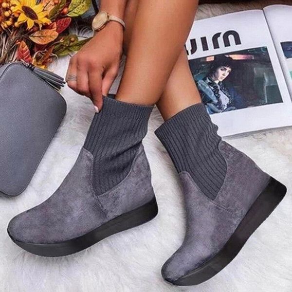 boots leather ankle woman lace up shoes fashion knitted elastic round toe short platform square heels women, Black
boots leather ankle woman lace up shoes fashion knitted elastic round toe short platform square heels women, Black