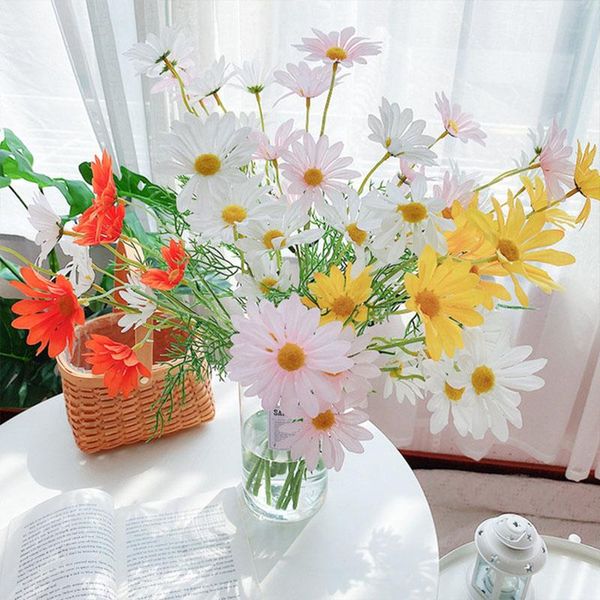 decorative flowers & wreaths 1pcs chamomile cosmos holland chrysanthemum daisy flower artificial wedding decoration plastic
decorative flowers & wreaths 1pcs chamomile cosmos holland chrysanthemum daisy flower artificial wedding decoration plastic
