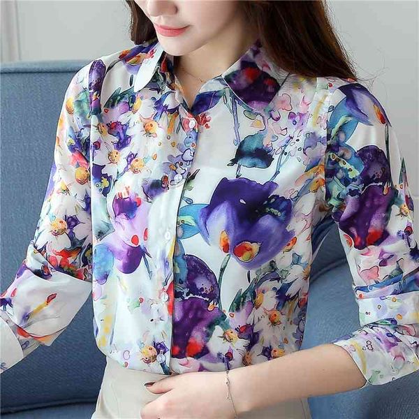 women blouse long sleeve blusas femininas elegante turn down collar casual feminine blouses flower printed 903c 210420, White
women blouse long sleeve blusas femininas elegante turn down collar casual feminine blouses flower printed 903c 210420, White