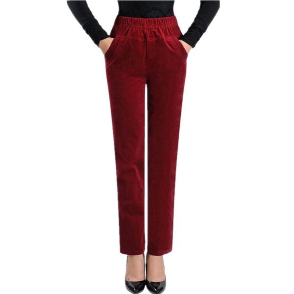 women's pants & capris 2021 women autumn winter corduroy trousers female high waist straight casual s393, Black;white
women's pants & capris 2021 women autumn winter corduroy trousers female high waist straight casual s393, Black;white