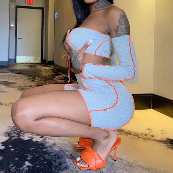 women's tracksuits 2021 summer street style clothing y2k 3 colors off shoulder hollow out tank bandage skinny shorts women fashion 2 pi, Gray
women's tracksuits 2021 summer street style clothing y2k 3 colors off shoulder hollow out tank bandage skinny shorts women fashion 2 pi, Gray
