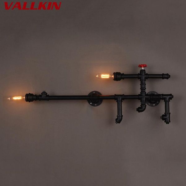 wall lamp loft industrial iron rust water pipe retro vintage e27 sconce lights home lamps lighting fixtures lustres 
wall lamp loft industrial iron rust water pipe retro vintage e27 sconce lights home lamps lighting fixtures lustres
