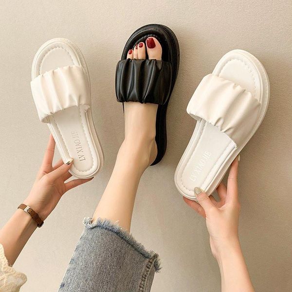 slippers beach shoes ladies' platform loafers slipers women luxury slides low sabot flat 2021 designer rome fashion pu basic, Black
slippers beach shoes ladies' platform loafers slipers women luxury slides low sabot flat 2021 designer rome fashion pu basic, Black